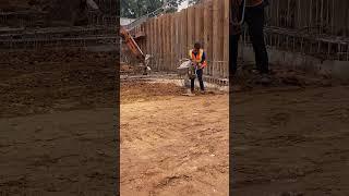 Handmade earthen pond #shorts #construction #building #civilengineering