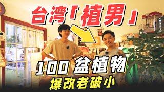 參考老友記，台灣男生爆改上海老破小！100盆植物對抗夏日酷暑 | RoomTour | 楊六娃本娃