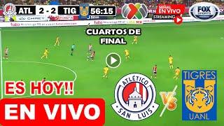 Atl San Luis vs Tigres en vivo, donde ver, a que hora juega San Luis vs Tigres Liga MX Apertura 2024