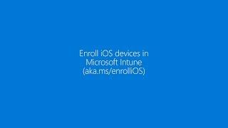 Enroll your iOS device in Microsoft Intune