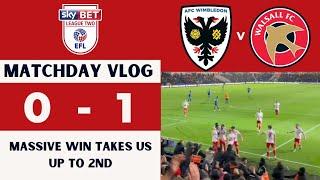 Wimbledon 0-1 Walsall matchday vlog