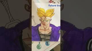 How to make the drawing of Future Trunks ###shortsvideo##kt