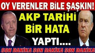 Cumhur İttifakı'na Oy Verenler Bile Şaşkın: AKP Tarihi Bir Hata Yaptı #sondakika