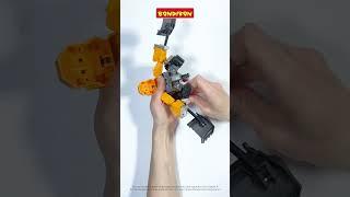 Робот трансформер Бульдозер игрушка #Shorts,#bondibon,#длядетей,#развивающая