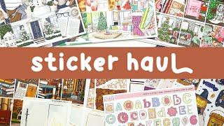 Planner Sticker Haul  Xmas & Reading Journal Stickers