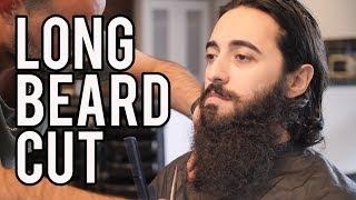 Year Old Beard Gets Trimmed by a Hair Dresser