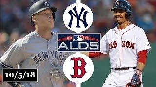 New York Yankees vs Boston Red Sox Highlights || ALDS Game 1 || October 5, 2018