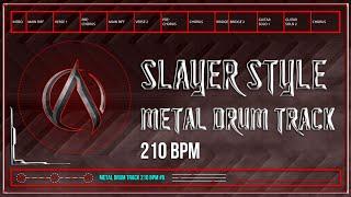 Slayer Style Metal Drum Track 210 BPM | Preset 3.0 (HQ,HD)