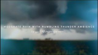 Cinematic Moderate Rain with Rumbling Thunder | Ambience for your Film!