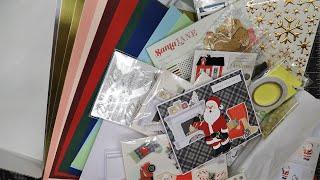 Spellbinders "Santa Lane" Mega Cardmaking Kit Unboxing, Review & Assembling Santa Card Tutorial!