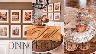 COZY FALL 2024 DECORATE WITH ME || FALL DINING ROOM DECORATING IDEAS