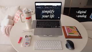 productivity: how I organize my life (digital tools & analog planner)  simple systems for success