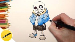 How to Draw Sans from Undertale - Como Dibujar a Sans - Как Нарисовать Санса