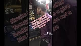 Muslim Guy goes after Youngdon in a bus after insulting GHANAIANS and Muslims #shorts