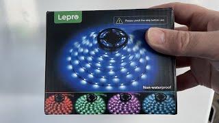 Lepro LED Strip Lights Unbox Setup And Review