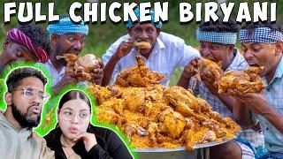 FULL CHICKEN BIRYANI | VILLAGE COOKING CHANNEL REACTION!