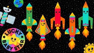 Dance Along with Space Rockets Disco Party  - Fun Baby Sensory 🪐