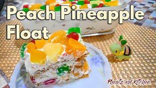 How to Make Peach Pineapple Float!  Super Easy and Delicious! Perfect Dessert and Snacks!