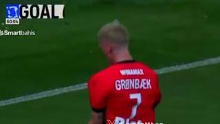 Albert Gronbaek Goal - Stade Rennes vs Montpellier (3-0), Goals Results/Extended Highlights-2024