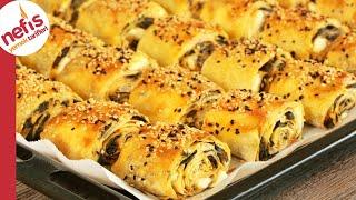 Tek Tek Sarmaya Uğraşmadan  Bir Tepsi Dolusu Ispanaklı Peynirli Çıtır Börek 