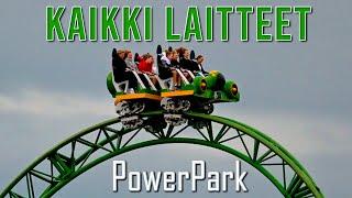 PowerPark kaikki laitteet 2023 +pituusrajat