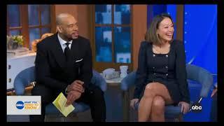 Eva Pilgrim Smoking Hot legs on Good Morning America!