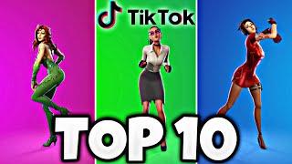 TOP 10 TIKTOK DANCES IN FORTNITE 2021 | 4K 60fps - eldanber