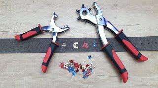 How To Use Parkside Punch Pliers AND Eyelet Pliers Set