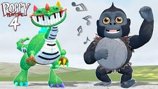 I FOUND NEW DRUMRILLA FROM DINO TOY PIANOSAURUS FAMILY POPPY PLAYTIME 4 in Garry's Mod!