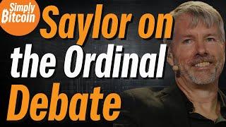 Micheal Saylor on Ordinals