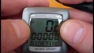 Sigma Sport Bicycle Computer - How to Set Wheel Size