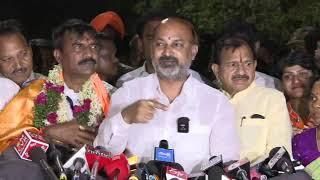 Live : Addressing the Media in Karimnagar