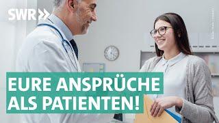 Meine Rechte als Patient: Was uns bei Arzt, Physiotherapeut oder Kasse zusteht | Marktcheck SWR