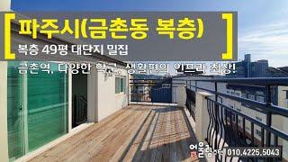 파주 금촌복층빌라 마지막 한세대 대형복층 / 금촌시내 학군, 인프라 굿!