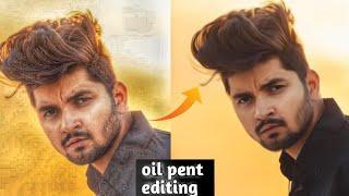 Oil Paint Photo Editing || Full Hindi Tutorial||air Oil Paint || kishan editz