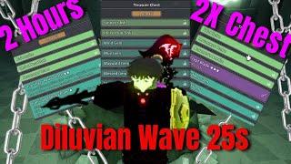 What 2 Hours Of Wave 25's Diluvian Gets You! | Deepwoken (2X Chest)