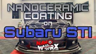 NanoCeramic Coating on Subaru STI by Nanoworx Car Care Tarlac