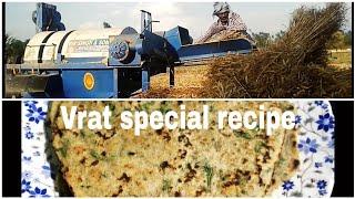 Wheat harvesting// vrat special recipe// village life// SurekhaVloggerDehradun
