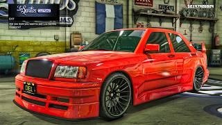 Benefactor Spritzer (Mercedes-Benz 190E Evolution 2) - GTA 5 Vehicle Customization