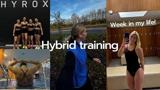 Train with me: week in my life, hybrid training, Hyrox London, swimming, running