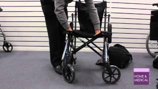 Using a Travelite Lightweight Folding Travel Wheelchair in a Bag