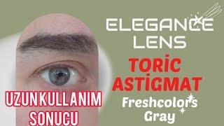 Elegance Toric Lens ASTİGMAT RENKLİ LENS KULLANIM SONRASI DETAYLI İNCELEME! #viral #renklilens