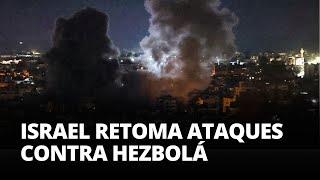 ISRAEL realiza bombardeos contra bastiones de HEZBOLÁ en LÍBANO | Gestión