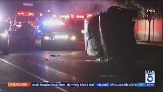 1 killed when pursuit ends in violent rollover crash in Fountain Valley