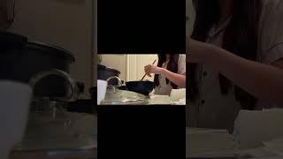‍#cooking dinner with my friend!