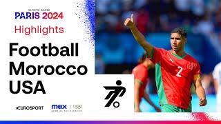 Morocco 4-0 USA - Men's Quarter-Final Football Highlights | Paris Olympics 2024 #Paris2024