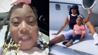 "I Got The Bank" Alexis Skyy's Daughter Alaiya Wants A Private Jet To Do Hostings! 