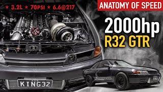  KING32 - Maatouks Racing 2000hp, 70psi record-setting R32 GT-R | ANATOMY OF SPEED