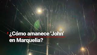 EL HURACÁN 'JOHN' EN MARQUELIA | Nuevo impacto tras casi un año de 'Otis' | EN VIVO desde Acapulco