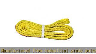 Kennedy Wire Rope & Sling Co. 1" x 3' 2-Ply Twist Eye Polyester Lifting Sling (Various Sizes in Lis